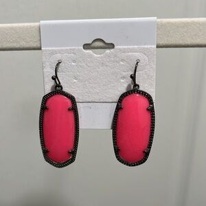 NWOT Kendra Scott {designer inspired} hot pink stone earrings